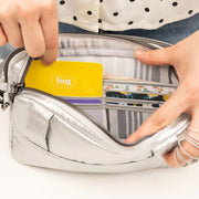LUG - Coupe XL Plus Convertible Crossbody Bag with Charm Bar Luggage & Bags METALLIC SILVER