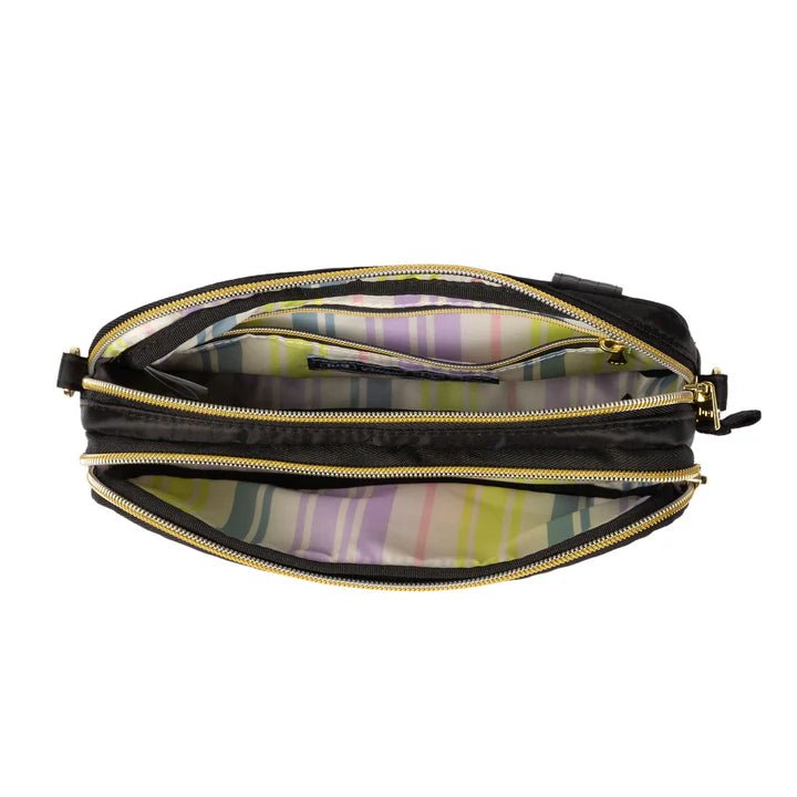 LUG - Coupe XL Plus Convertible Crossbody Bag with Charm Bar Luggage & Bags METALLIC SILVER