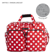 LUG - Drifter 2 Duffel Bag Luggage & Bags CRIMSON LARGE DOT