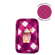 LUG - Embroidered Drizzle Zip Storage Pouch Luggage & Bags GINGHAM BERRY
