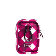 LUG - Embroidered Drizzle Zip Storage Pouch Luggage & Bags GINGHAM BERRY