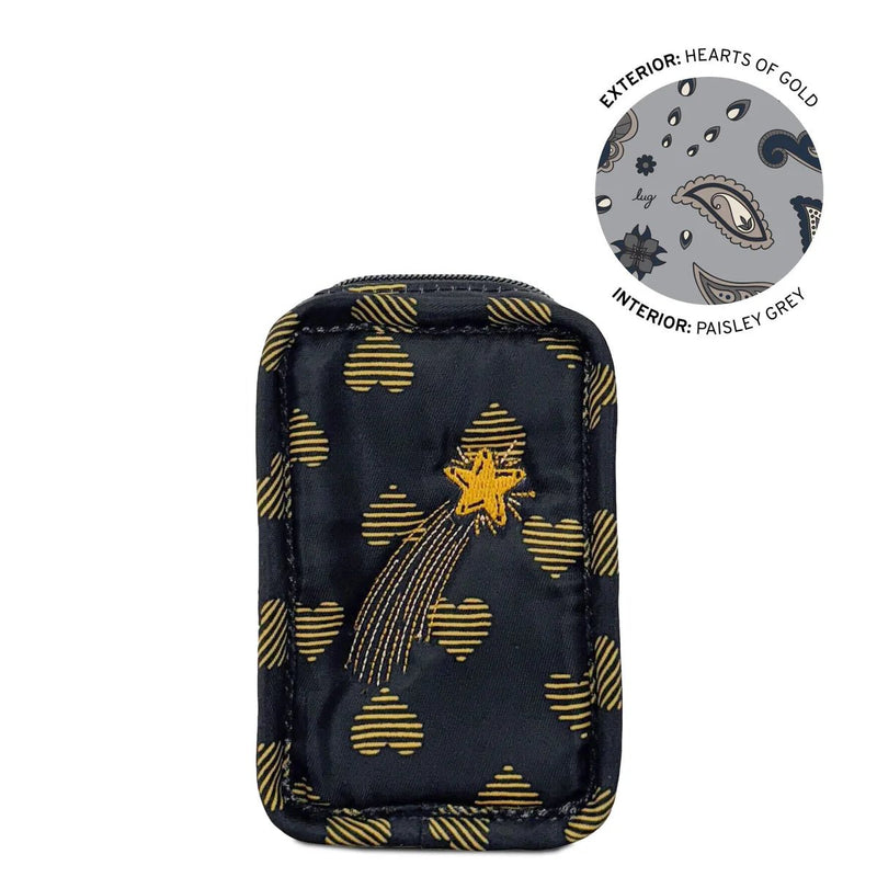 LUG - Embroidered Drizzle Zip Storage Pouch Luggage & Bags HEARTS OF GOLD