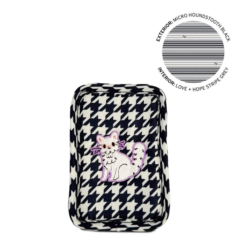 LUG - Embroidered Drizzle Zip Storage Pouch Luggage & Bags MICRO HOUNDSTOOTH