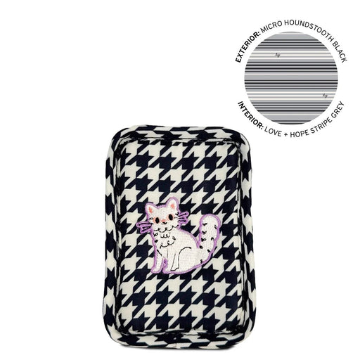LUG - Embroidered Drizzle Zip Storage Pouch Luggage & Bags MICRO HOUNDSTOOTH
