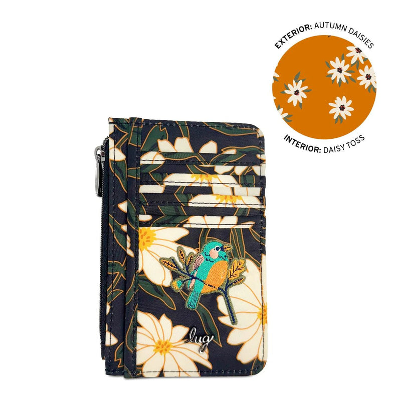 LUG - Embroidered Slide RFID Card Wallet