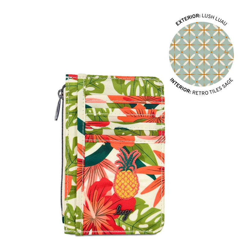 LUG - Embroidered Slide RFID Card Wallet
