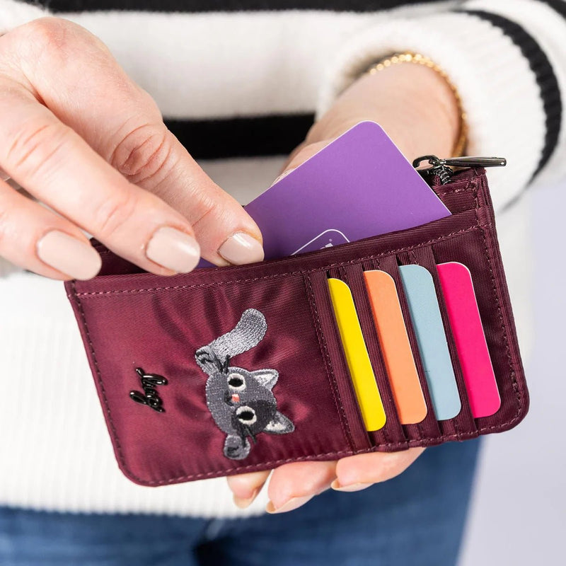 LUG - Embroidered Slide RFID Card Wallet