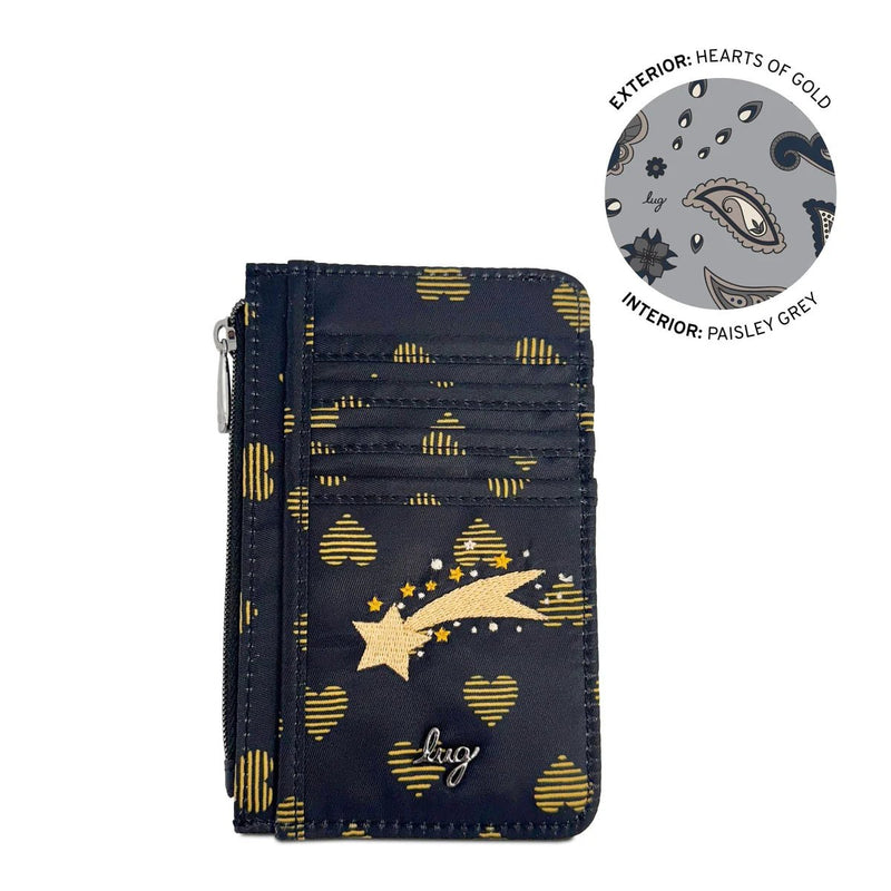 LUG - Embroidered Slide RFID Card Wallet