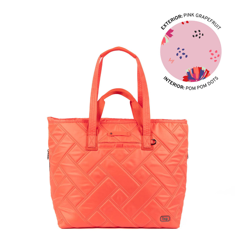 LUG - Ferry XL SE Expandable Carry - All with Charm Bar Luggage & Bags PINK GRAPEFRUIT