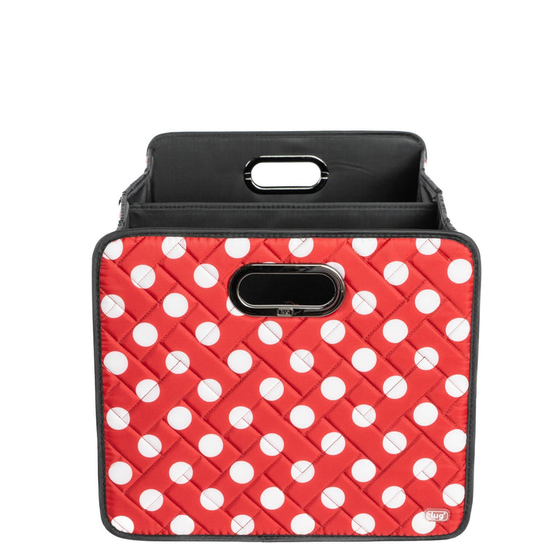 LUG - Flatbed 2 Collapsible Organizer Luggage & Bags CRIMSON LARGE DOT