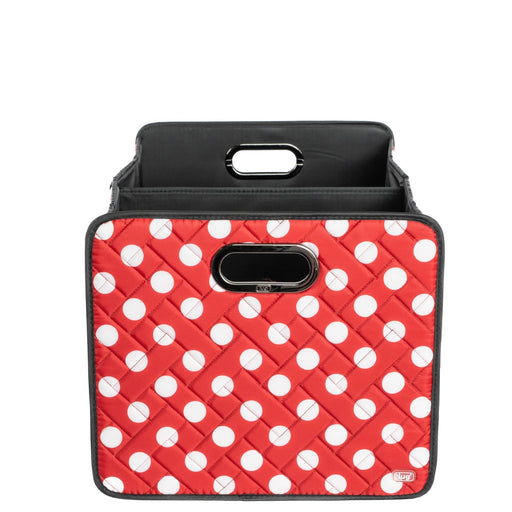 LUG - Flatbed 2 Collapsible Organizer Luggage & Bags CRIMSON LARGE DOT