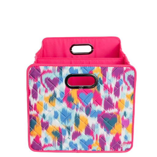 LUG - Flatbed 2 Collapsible Organizer Luggage & Bags HEART IKAT MULTI