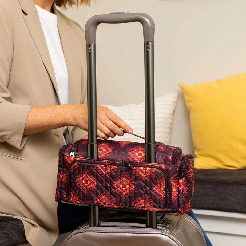 LUG - Guild Collection Classic Trolley Cosmetic Case Luggage & Bags CRYSTAL HONEYCOMB RED 1