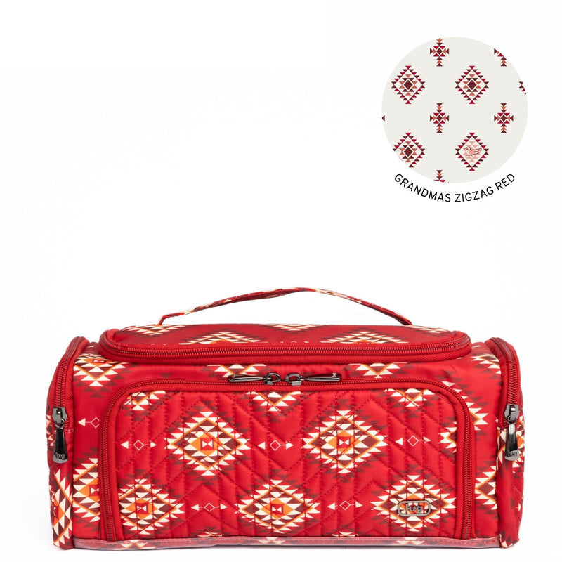 LUG - Guild Collection Classic Trolley Cosmetic Case Luggage & Bags CRYSTAL HONEYCOMB RED 3