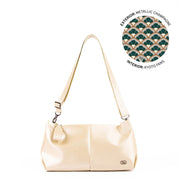 LUG - Half Plunge Satin Luxe VL Crossbody Bag Luggage & Bags METALLIC CHAMPAGNE 2