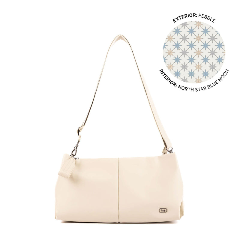 LUG - Half Plunge Satin Luxe VL Crossbody Bag Luggage & Bags PEBBLE