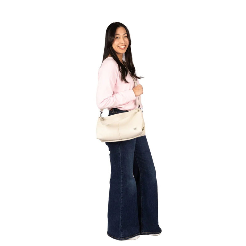 LUG - Half Plunge Satin Luxe VL Crossbody Bag Luggage & Bags POWERFUL PINK