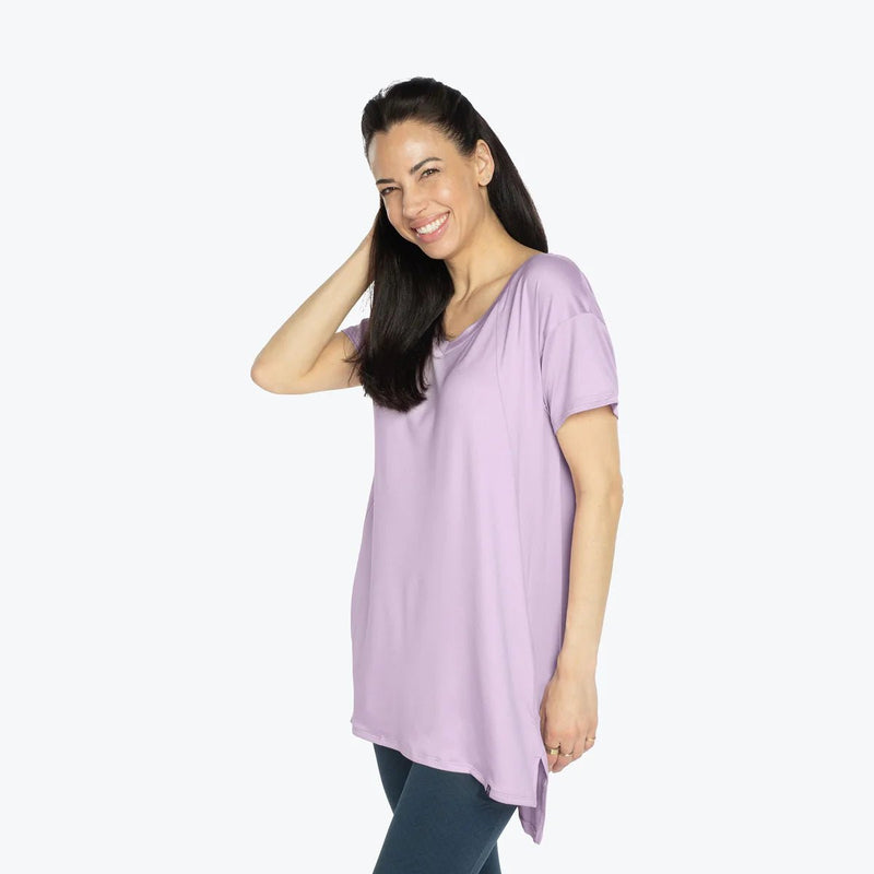 LUG - Hopper High Low Tunic Top Apparel & Accessories Flamingo Blue XS