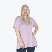 LUG - Hopper High Low Tunic Top Apparel & Accessories Flamingo Blue XS