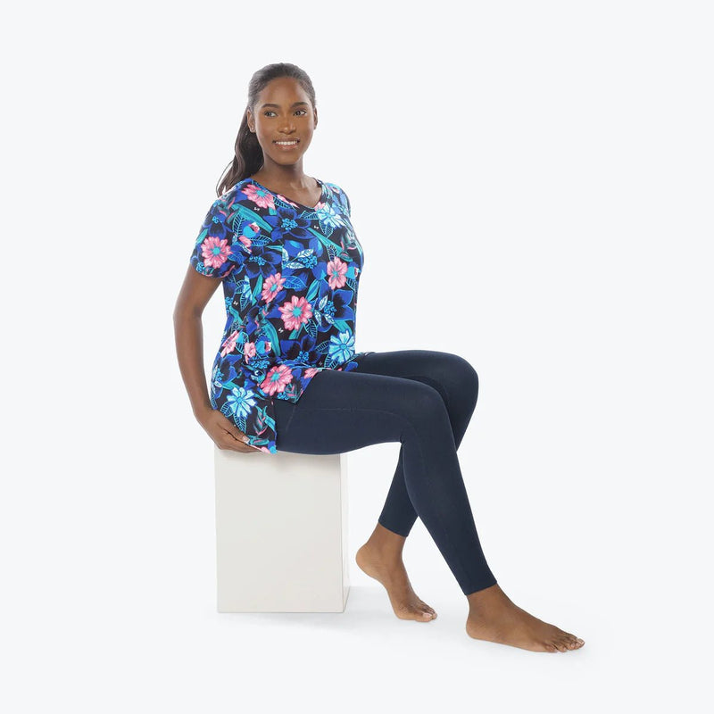 LUG - Hopper High Low Tunic Top Apparel & Accessories Flamingo Blue XS