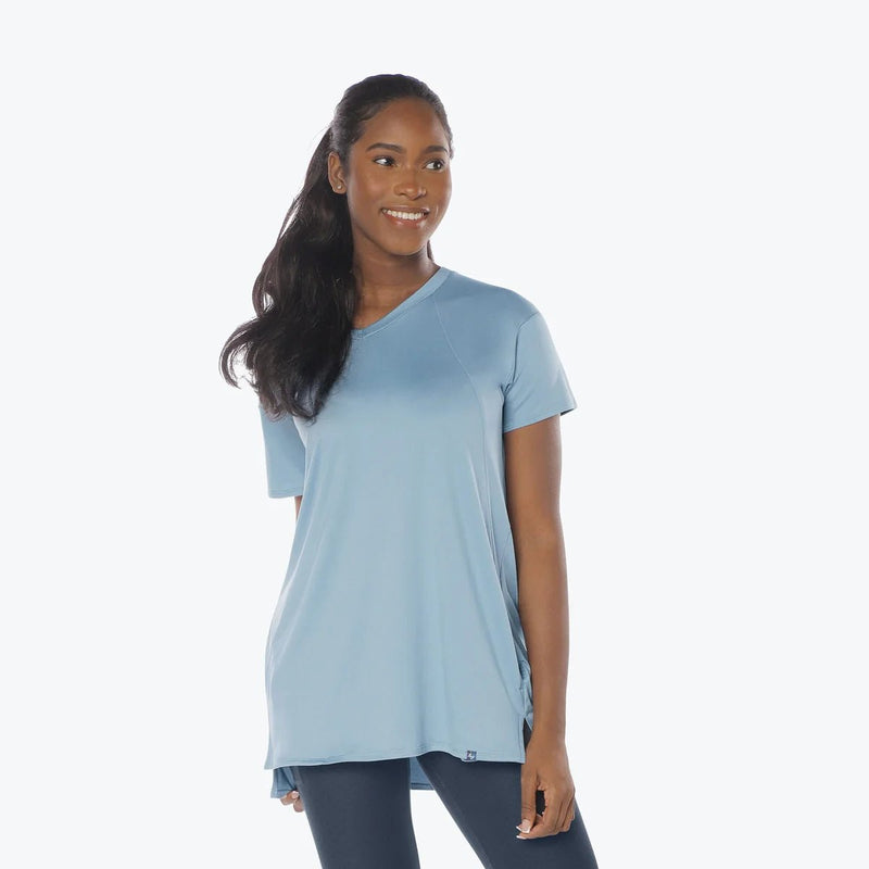 LUG - Hopper High Low Tunic Top Apparel & Accessories Flamingo Blue XS