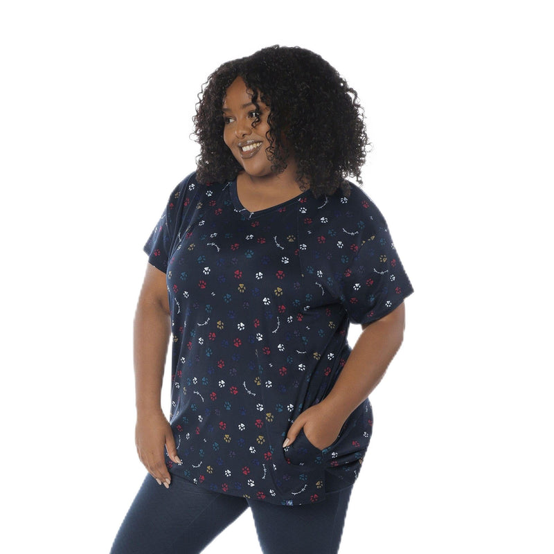 LUG - Hopper High Low Tunic Top Apparel & Accessories Flamingo Blue XS