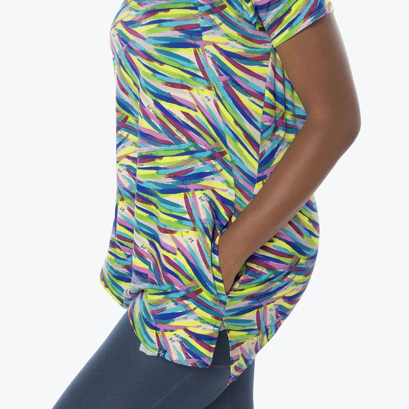 LUG - Hopper High Low Tunic Top Apparel & Accessories Flamingo Blue XS