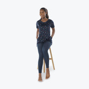LUG - Hopper High Low Tunic Top Apparel & Accessories Flamingo Blue XS