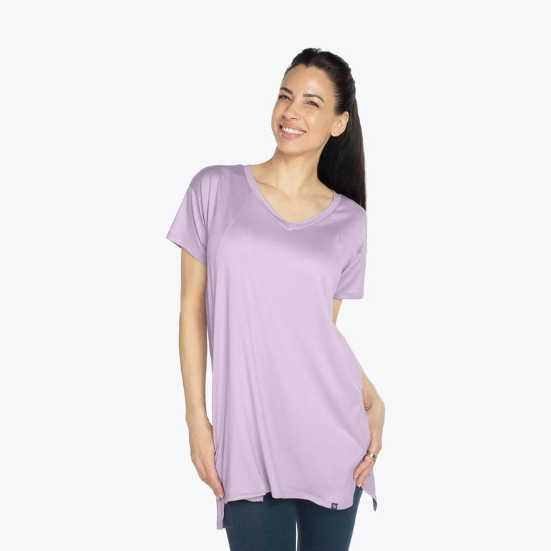 LUG - Hopper High Low Tunic Top Apparel & Accessories Flamingo Blue XS