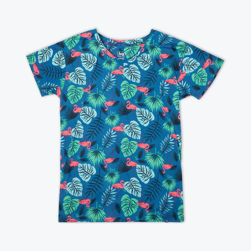 LUG - Hopper High Low Tunic Top Apparel & Accessories Flamingo Blue XS