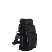 LUG - Huggie Wide Crossbody Water Bottle Holder with Charm Bar Luggage & Bags Black