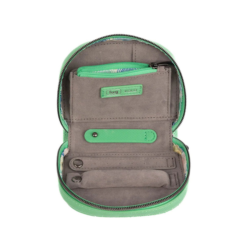 LUG - Kolo Mini Jewelry Matte Luxe VL Pouch with Charm Bar Luggage & Bags DENIM DRIFT