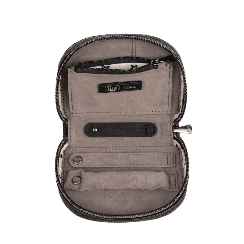 LUG - Kolo Mini Jewelry Matte Luxe VL Pouch with Charm Bar Luggage & Bags DENIM DRIFT