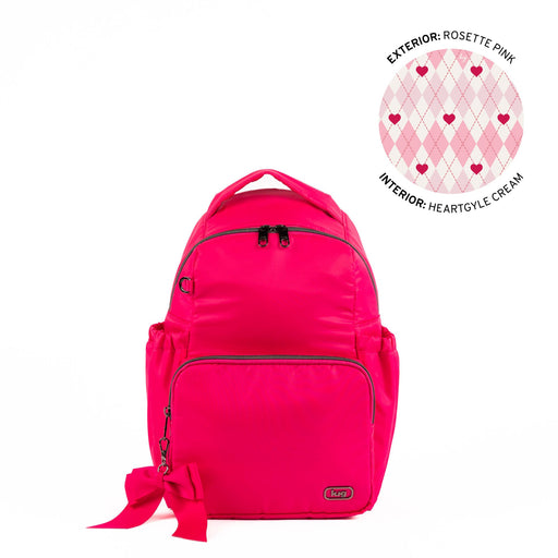 LUG - Pattycake Backpack with Bow Luggage & Bags ROSETTE PINK