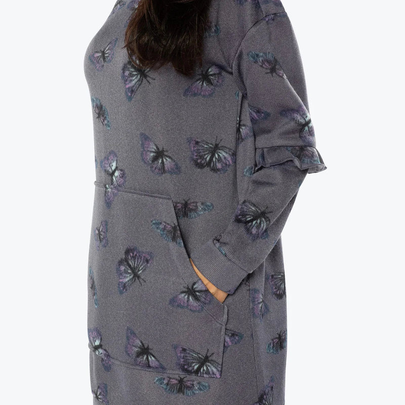 LUG - Peekaboo Sweater Fleece Tunic Hoodie