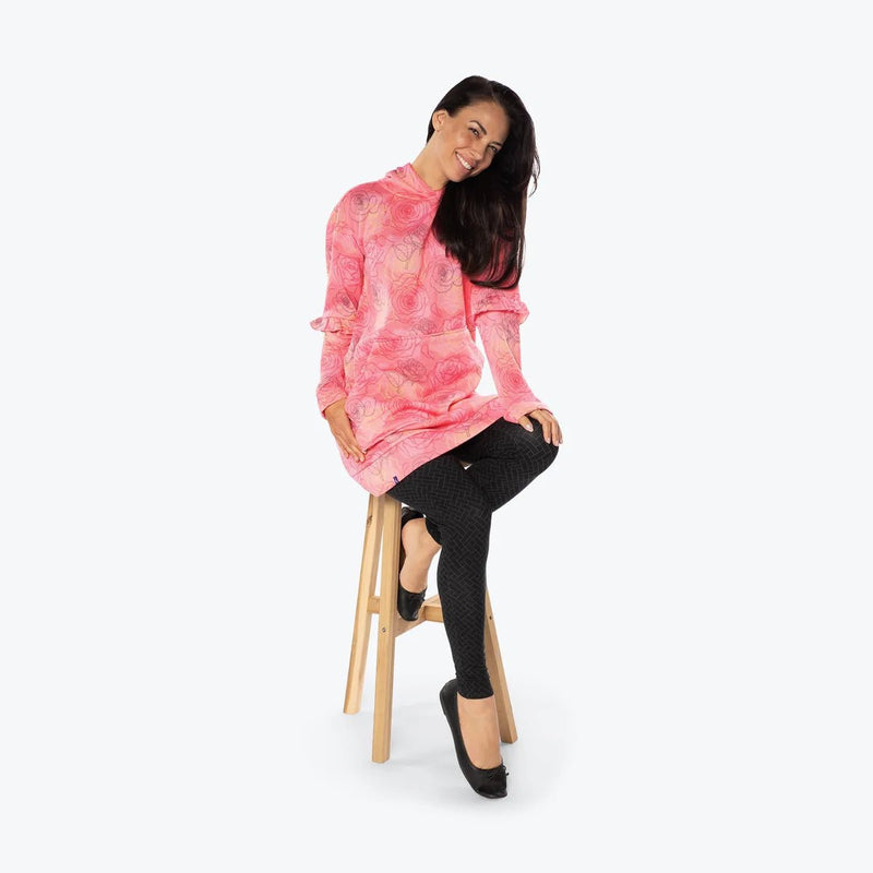 LUG - Peekaboo Sweater Fleece Tunic Hoodie