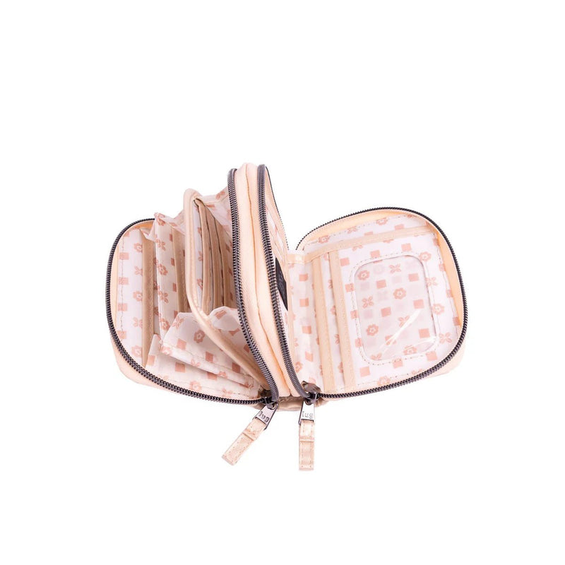 LUG - Splits 2 Compact RFID Wallet Luggage & Bags POWERFUL PINK