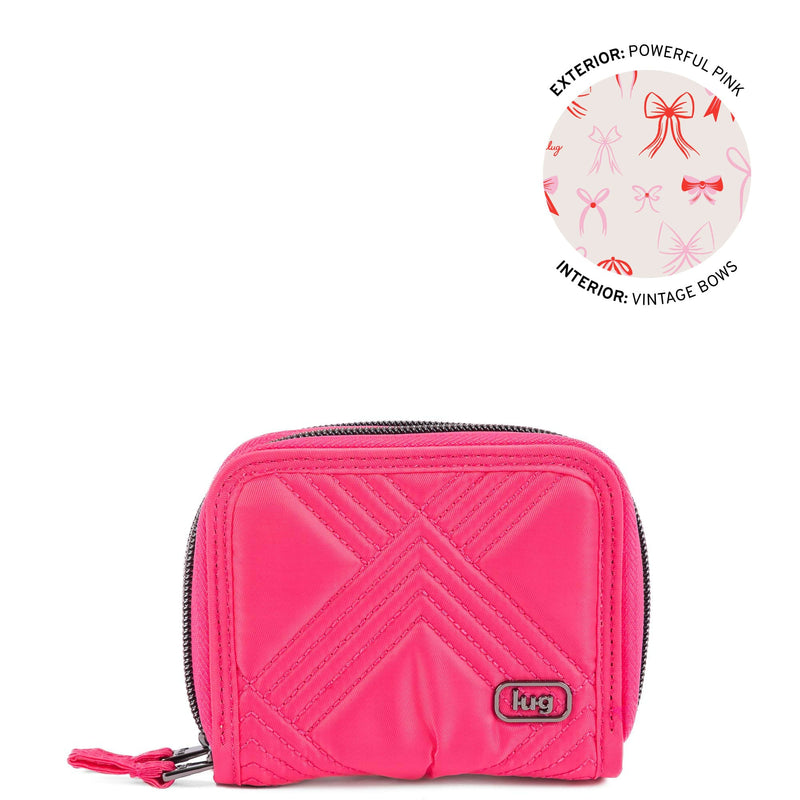 LUG - Splits 2 Compact RFID Wallet Luggage & Bags POWERFUL PINK