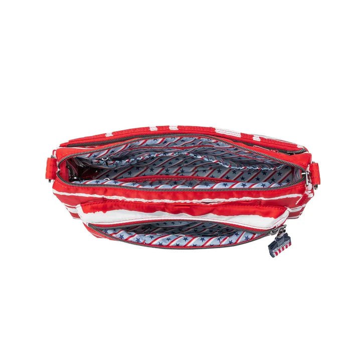 LUG - Stretch LE Crossbody Bag - Patriotic Luggage & Bags RED Stripe