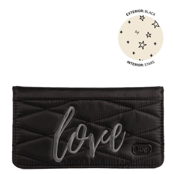 LUG - Sweep Slim Flap Wallet Luggage & Bags BLACK