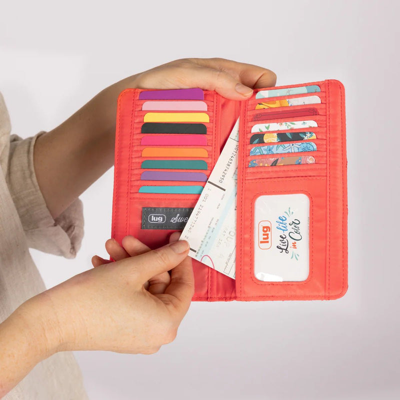 LUG - Sweep Slim Flap Wallet Luggage & Bags PINK GRAPEFRUIT