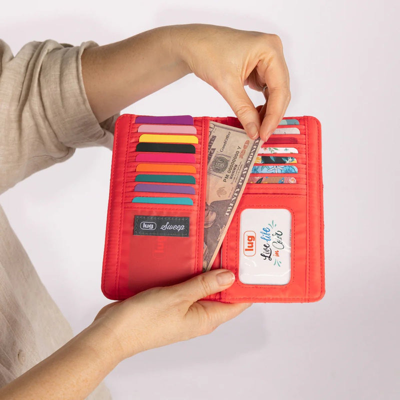 LUG - Sweep Slim Flap Wallet Luggage & Bags PINK GRAPEFRUIT