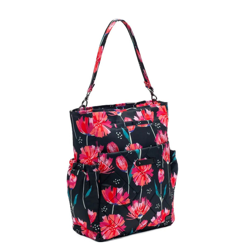 LUG - Symphony Convertible Tote Bag Luggage & Bags POMPOM FLORAL BLACK
