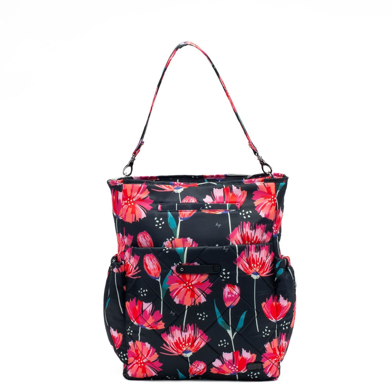 LUG - Symphony Convertible Tote Bag Luggage & Bags POMPOM FLORAL BLACK