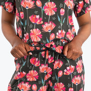 LUG - Trotter Brushed Jersey Jumpsuit Apparel & Accessories Pompom Floral Black S
