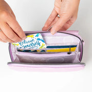 LUG - Vault Matte Luxe VL RFID Convertible Crossbody Luggage & Bags METALLIC BUBBLE BLUE