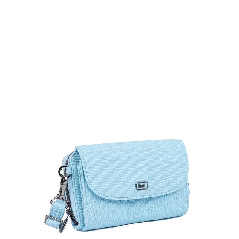 LUG - Vault Matte Luxe VL RFID Convertible Crossbody Luggage & Bags METALLIC BUBBLE BLUE