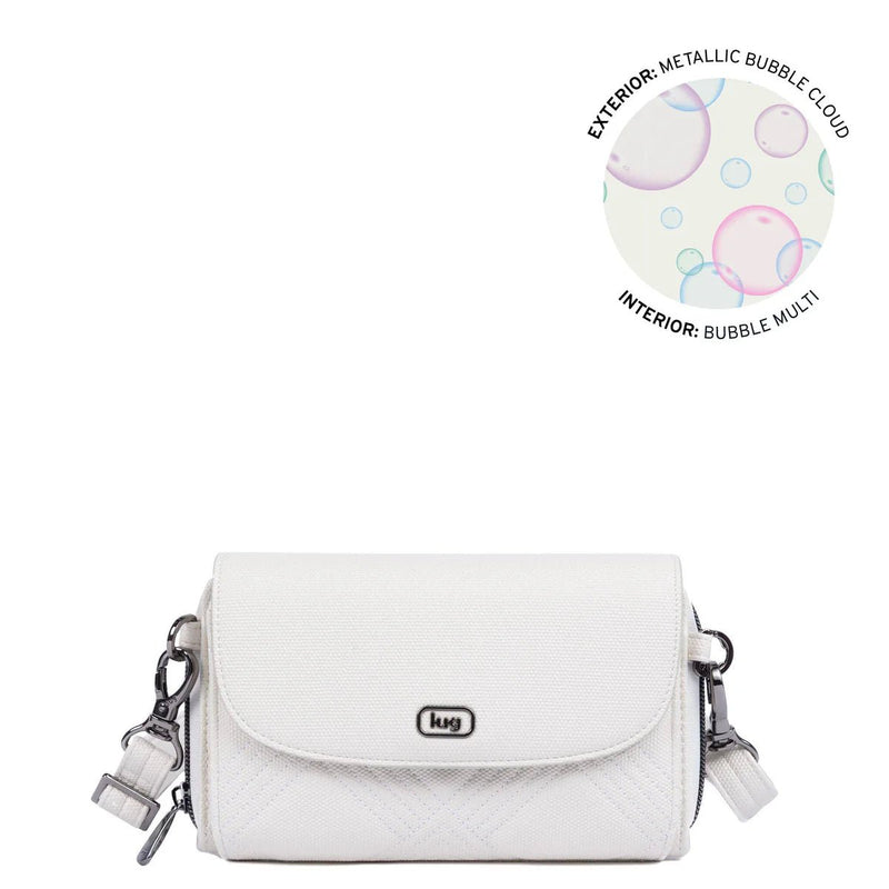 LUG - Vault Matte Luxe VL RFID Convertible Crossbody Luggage & Bags METALLIC BUBBLE CLOUD
