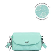 LUG - Vault Matte Luxe VL RFID Convertible Crossbody Luggage & Bags METALLIC BUBBLE MINT
