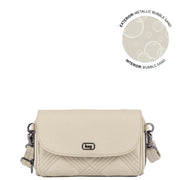 LUG - Vault Matte Luxe VL RFID Convertible Crossbody Luggage & Bags METALLIC BUBBLE SAND